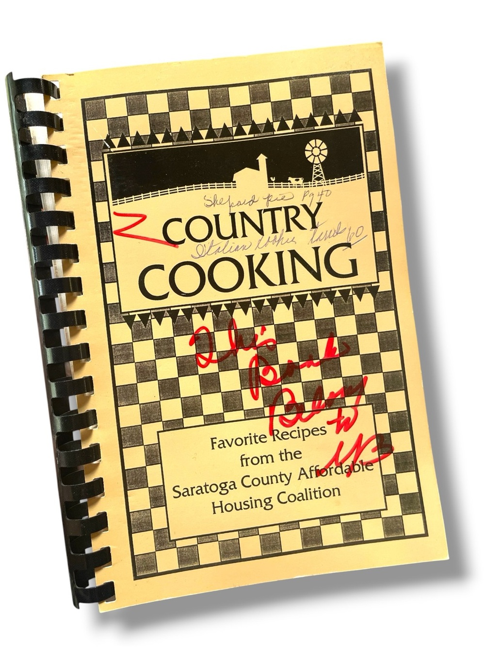 Vintage 1996 Country Cooking Saratoga County NY Recipes Cookbook
